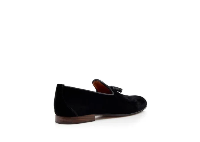 Pantofole Nicolas con nappine in velluto Pantofole Nicolas con nappine in velluto