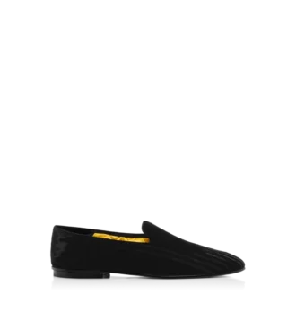 Pantofole Steven in velluto a righe