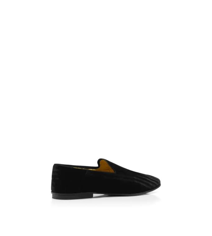 Pantofole Steven in velluto a righe