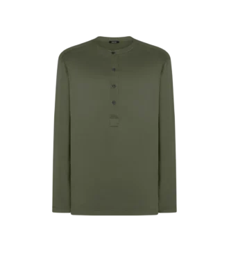 Pigiama in seta Henley 