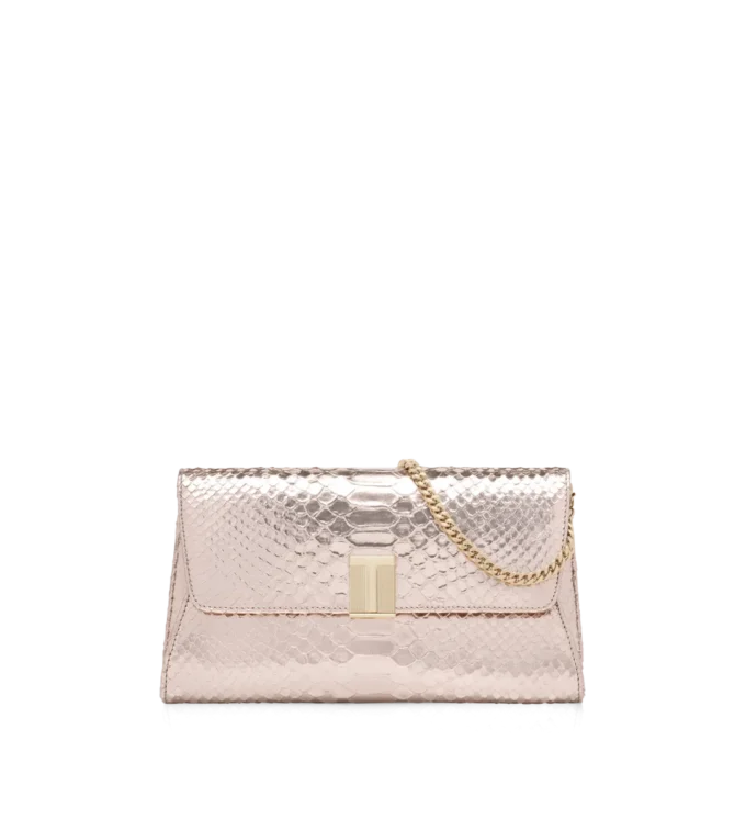 Pochette Nobile in pitone laminato stampato Pochette Nobile in pitone laminato stampato