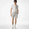 Polo a maniche corte in cotone e cashmere