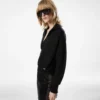 Polo a maniche lunghe in cashmere e seta