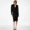 Polo a maniche lunghe in cashmere e seta