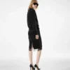 Polo a maniche lunghe in cashmere e seta