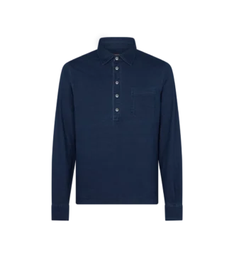 Polo a maniche lunghe in cotone