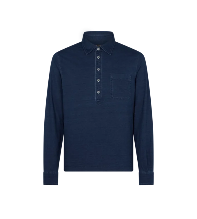Polo a maniche lunghe in cotone