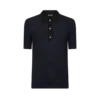 Polo bicolore in lana merino