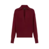 Polo in cashmere a maniche lunghe