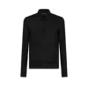 Polo in cashmere e seta a maglia fine