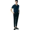 Polo in cashmere e seta a maglia fine