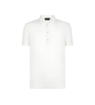 Polo in misto cotone e seta