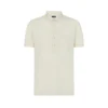 Polo in misto seta piquet