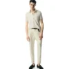 Polo in misto seta piquet