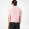Polo in piquet di cotone e seta