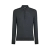 Polo in pura lana a maglia fine