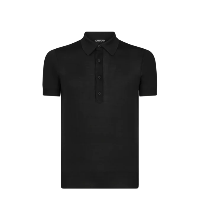 Polo in seta viscosa
