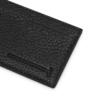 Portacarte classico allungato con linea a T in pelle di cervo stampata