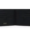Portafoglio bifold in pelle a grana fine