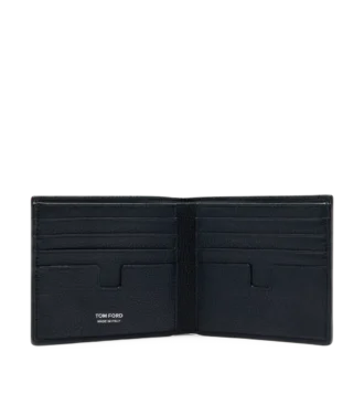 Portafoglio classico bifold in pelle fiore