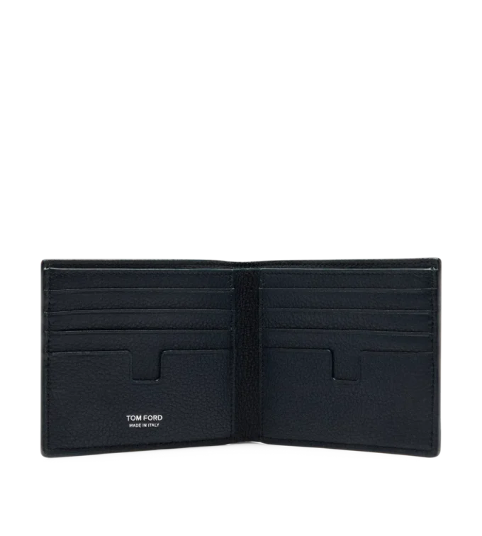 Portafoglio classico bifold in pelle fiore