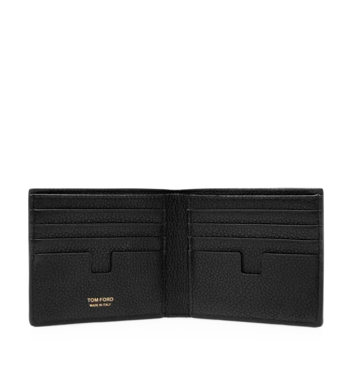 Portafoglio classico bifold in pelle fiore