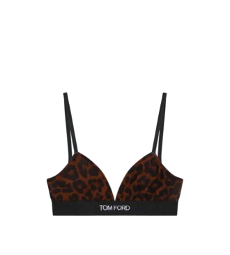 Reggiseno Modal Signature con stampa leopardata riflettente