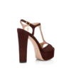 Sandalo con plateau Angelina in pelle scamosciata