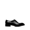 Scarpa stringata intera in pelle brunita