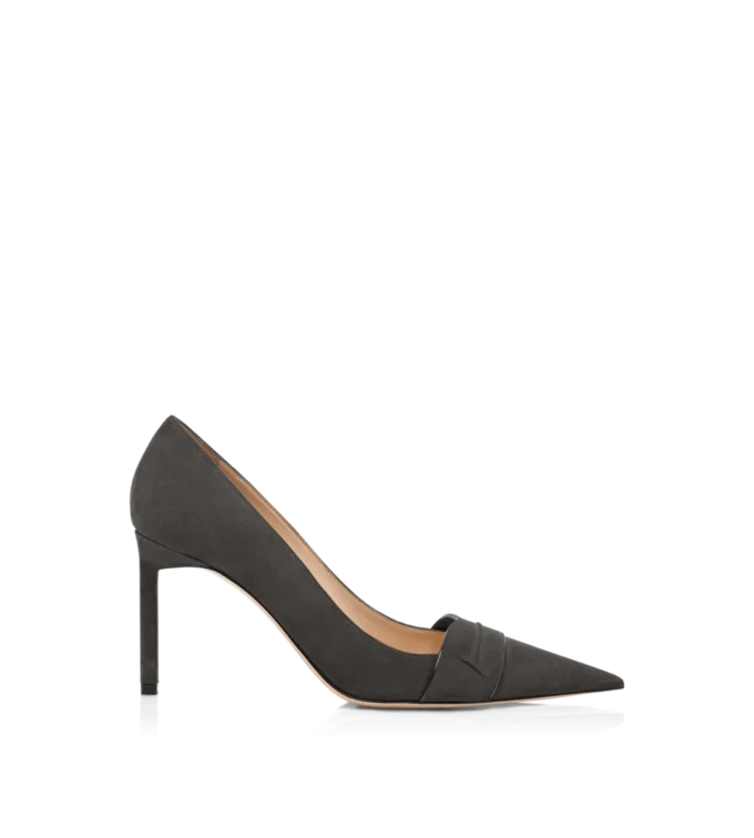 Scarpe con tacco in pelle scamosciata Eva Scarpe con tacco in pelle scamosciata Eva