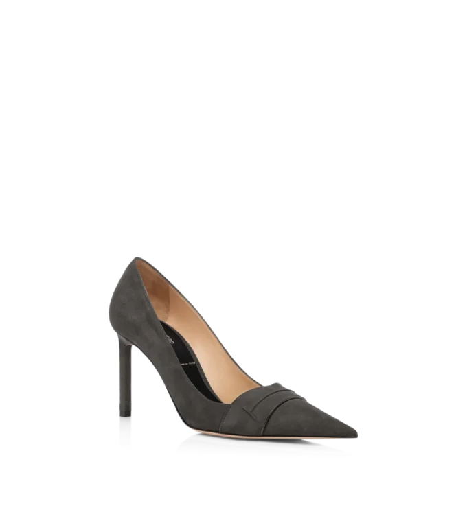 Scarpe con tacco in pelle scamosciata Eva Scarpe con tacco in pelle scamosciata Eva