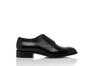 Scarpe stringate Claydon in pelle brunita