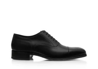 Scarpe stringate Claydon in pelle brunita