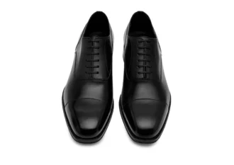 Scarpe stringate Claydon in pelle brunita