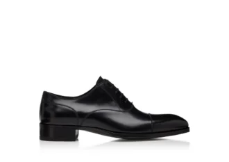 Scarpe stringate con punta Elkan in pelle liscia