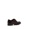 Scarpe stringate in pelle brunita