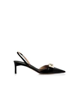 slingback con fibbia a t in pelle lucida 1 330x367 - Slingback con fibbia a T in pelle lucida