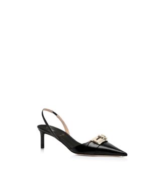 slingback con fibbia a t in pelle lucida 2 330x367 - Slingback con fibbia a T in pelle lucida