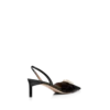 Slingback con fibbia a T in pelle lucida Slingback con fibbia a T in pelle lucida