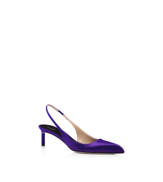 Slingback in raso T Slingback in raso T