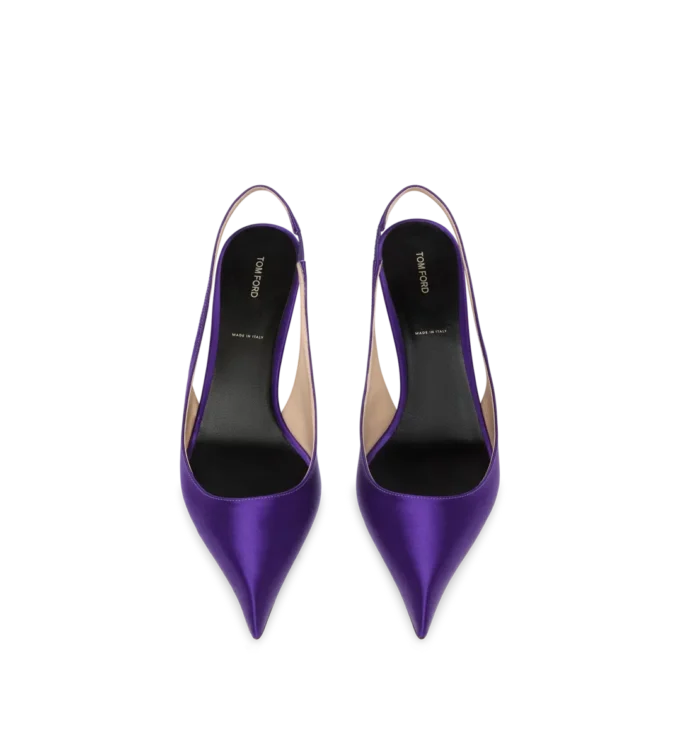 Slingback in raso T