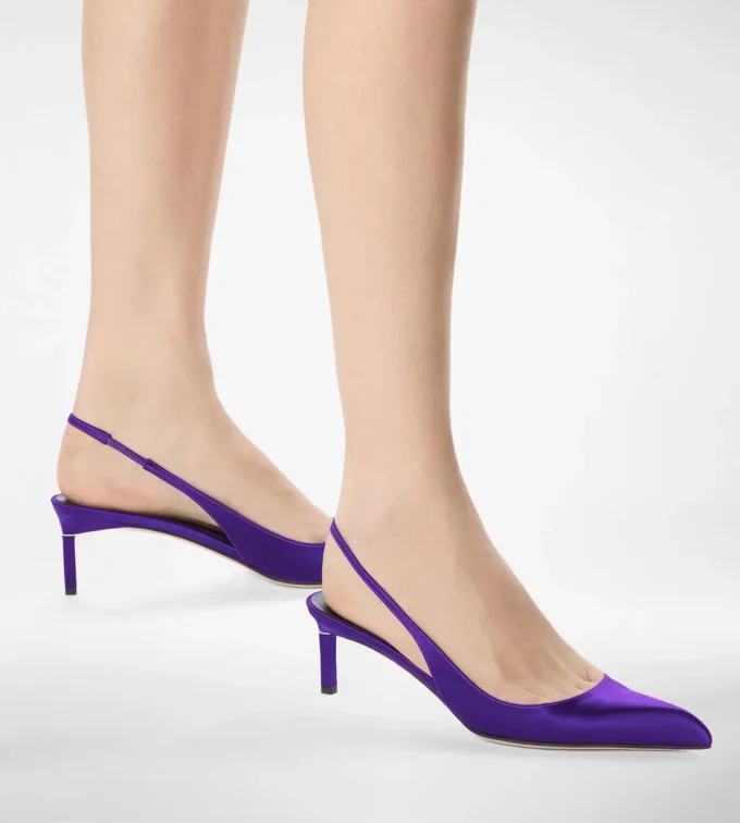 Slingback in raso T