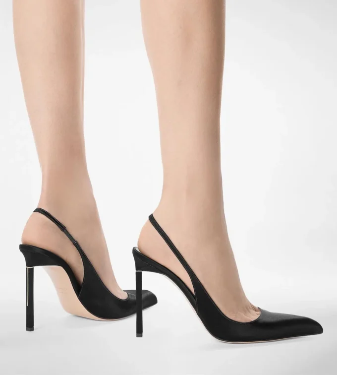 Slingback in raso T