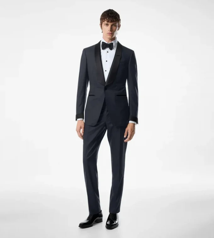 Smoking di lusso in twill O’Connor