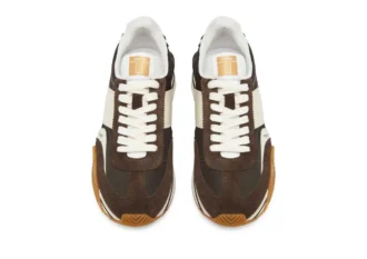 Sneaker James in tessuto tecnico scamosciato
