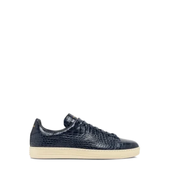 Sneaker Warwick in pelle di alligatore stampata