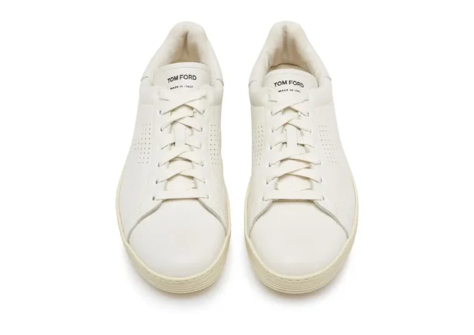 Sneaker Warwick in pelle fiore