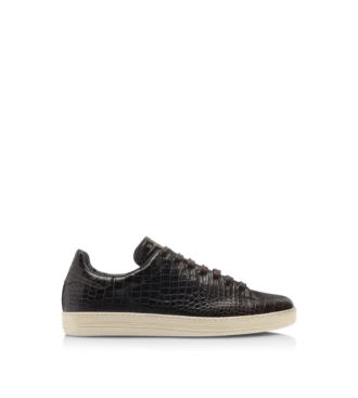 Sneaker Warwick stampata coccodrillo