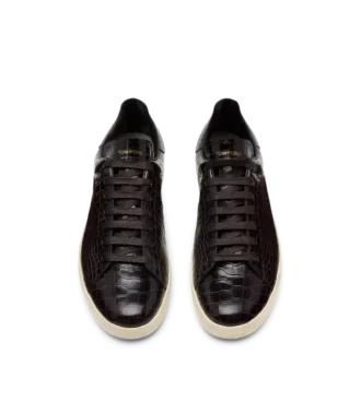 Sneaker Warwick stampata coccodrillo