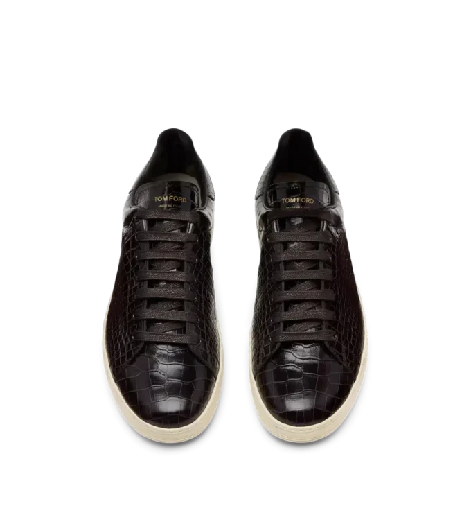 Sneaker Warwick stampata coccodrillo